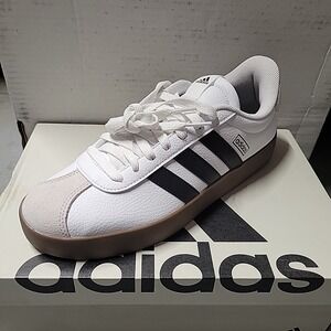 Adidas VL Court 3.0 Shoes White Black Gum Men's Size 7.5 New